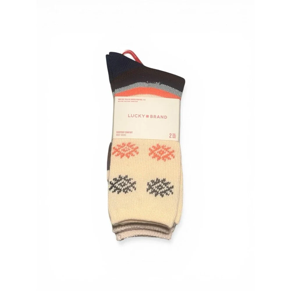 Lucky Brand Women's Everyday Comfort Boot Socks - One Size